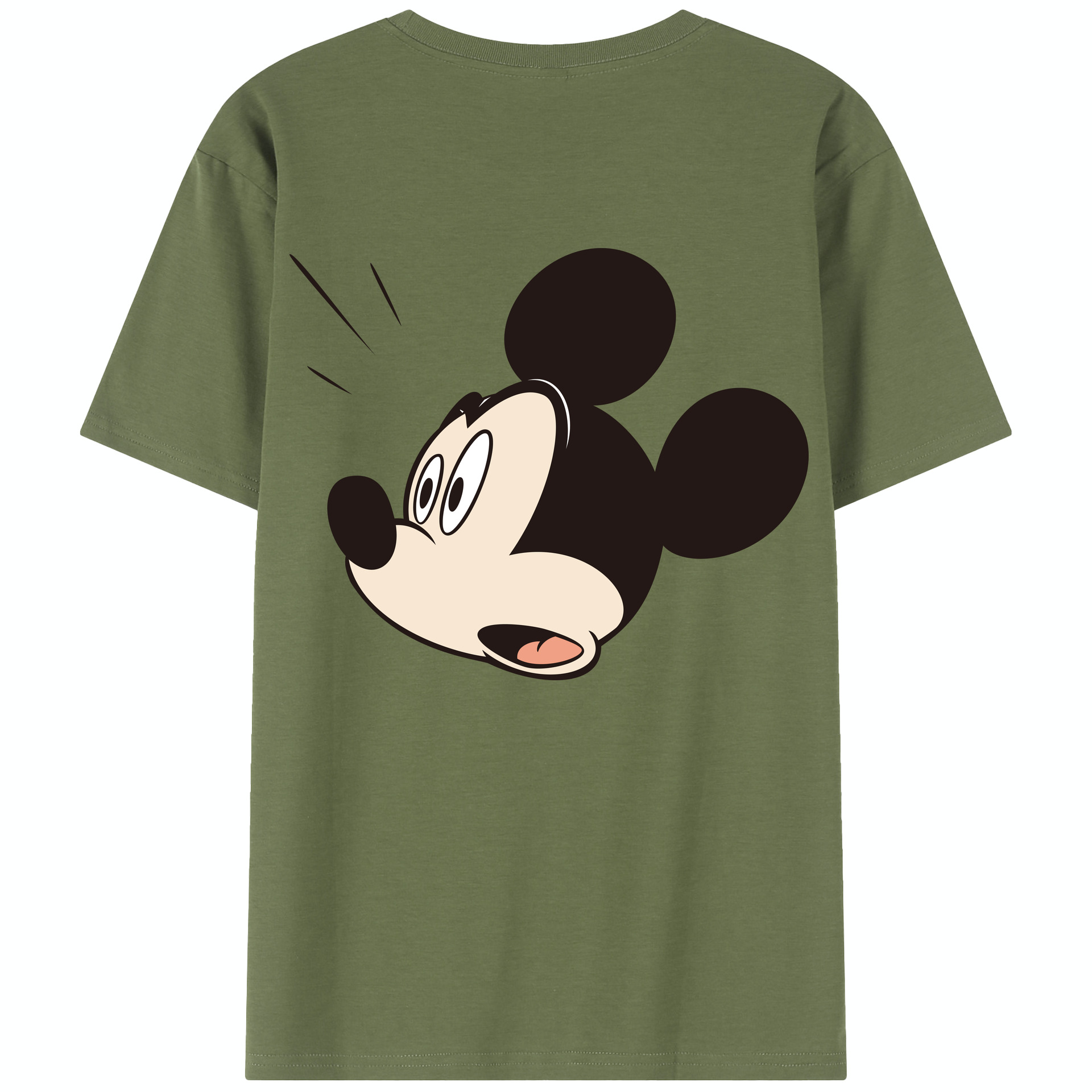 （画像用） ミッキーマウス Mickey Mouse 綿100％半袖Tシャツ（背面プリント）